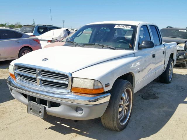 1B7GL2AX7YS742554 - 2000 DODGE DAKOTA QUA WHITE photo 2