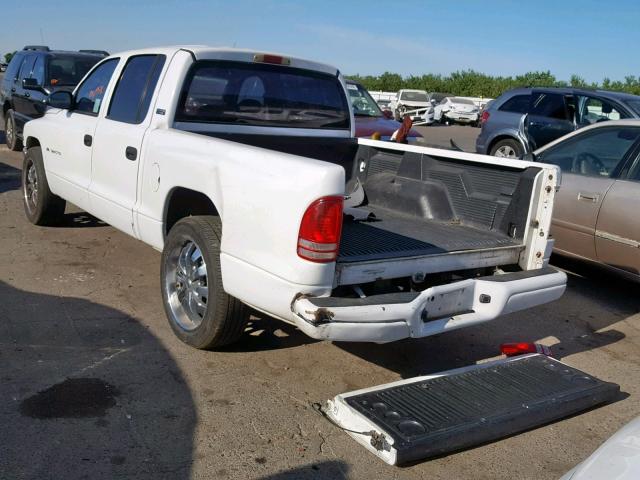 1B7GL2AX7YS742554 - 2000 DODGE DAKOTA QUA WHITE photo 3