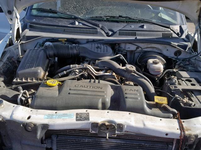 1B7GL2AX7YS742554 - 2000 DODGE DAKOTA QUA WHITE photo 7