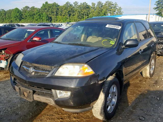 2HNYD18291H536407 - 2001 ACURA MDX BLACK photo 2