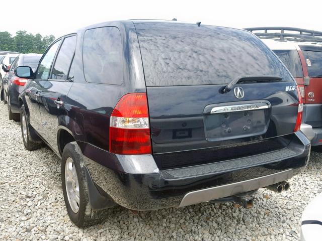 2HNYD18291H536407 - 2001 ACURA MDX BLACK photo 3