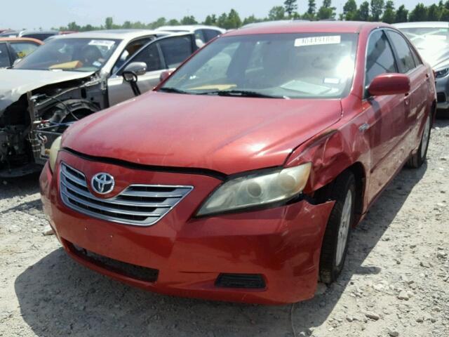 4T1BB46K38U062317 - 2008 TOYOTA CAMRY HYBR RED photo 2