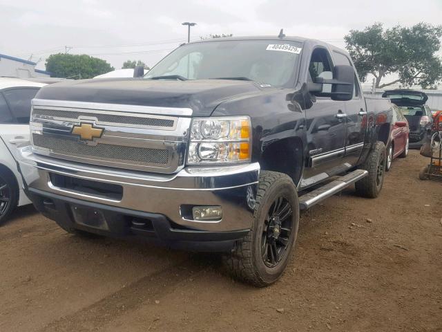 1GC1CXCG5BF103024 - 2011 CHEVROLET SILVERADO BLACK photo 2