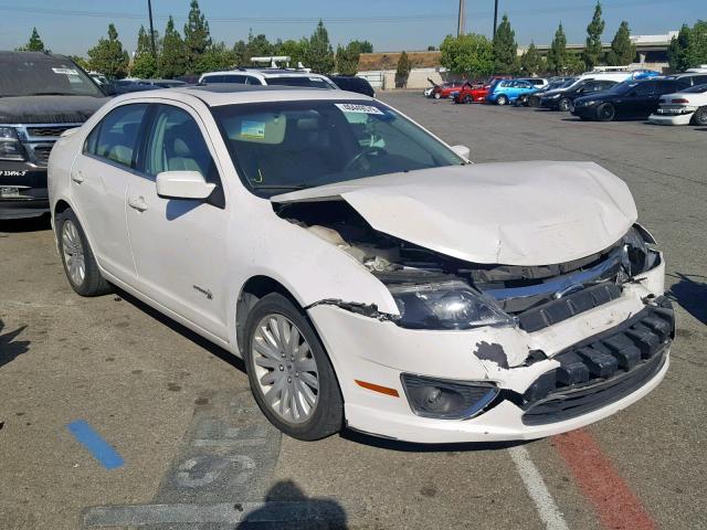 3FADP0L32AR338073 - 2010 FORD FUSION HYB WHITE photo 1