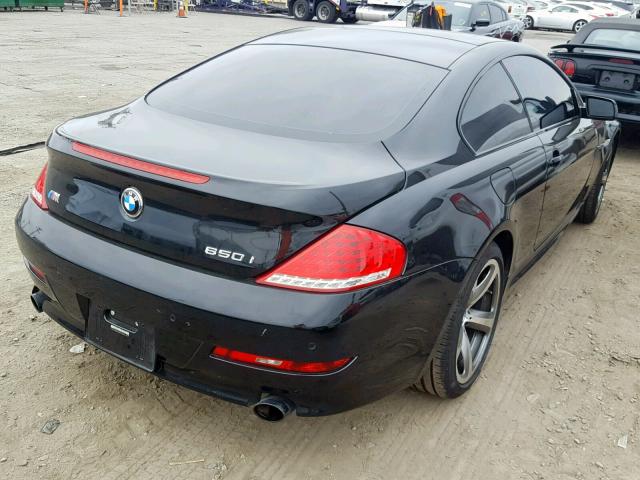 WBAEA53509CV92662 - 2009 BMW 650 I BLACK photo 4