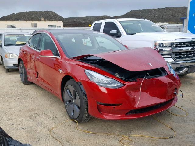 5YJ3E1EA1KF308434 - 2019 TESLA MODEL 3 RED photo 1