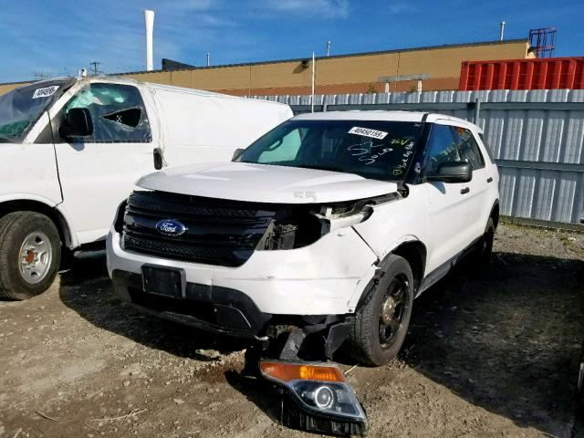 1FM5K8AR8EGA65751 - 2014 FORD EXPLORER P WHITE photo 2