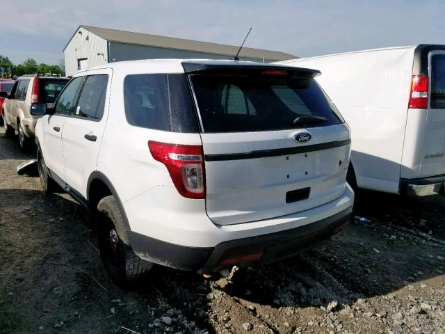 1FM5K8AR8EGA65751 - 2014 FORD EXPLORER P WHITE photo 3