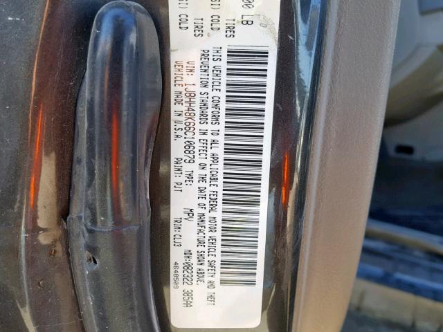 1J8HH48K66C106879 - 2006 JEEP COMMANDER BROWN photo 10