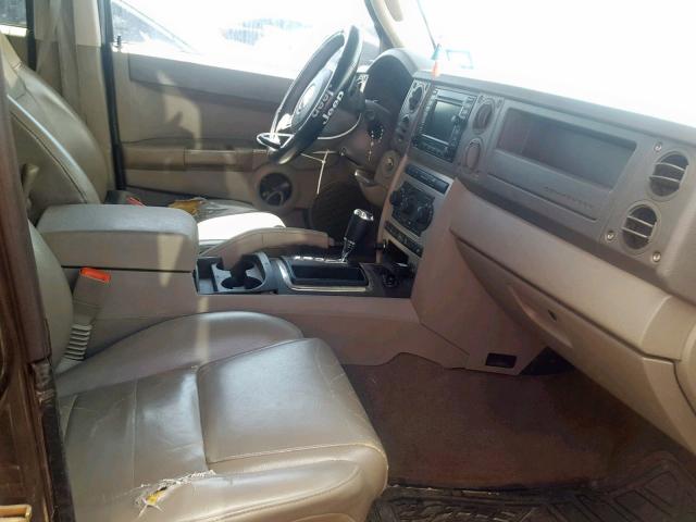 1J8HH48K66C106879 - 2006 JEEP COMMANDER BROWN photo 5
