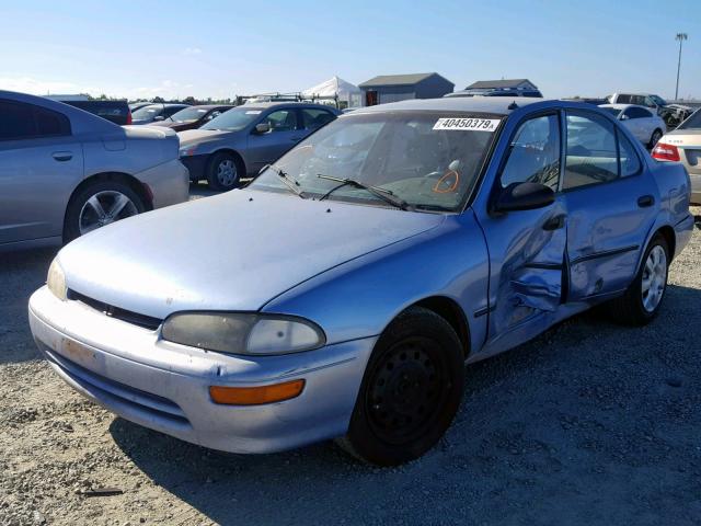 1Y1SK526XTZ056704 - 1996 GEO PRIZM BASE ლურჯი ფოტო 2