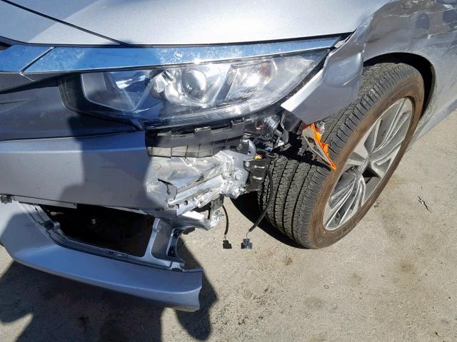 2HGFC1F75HH636918 - 2017 HONDA CIVIC EXL SILVER photo 9