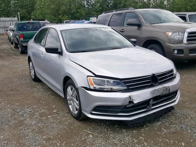 3VW2K7AJ6FM202959 - 2015 VOLKSWAGEN JETTA BASE SILVER photo 1