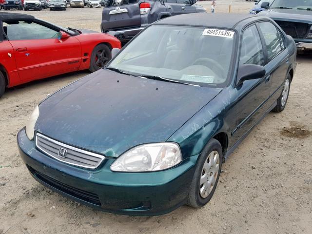 2HGEJ661XXH570312 - 1999 HONDA CIVIC BASE GREEN photo 2