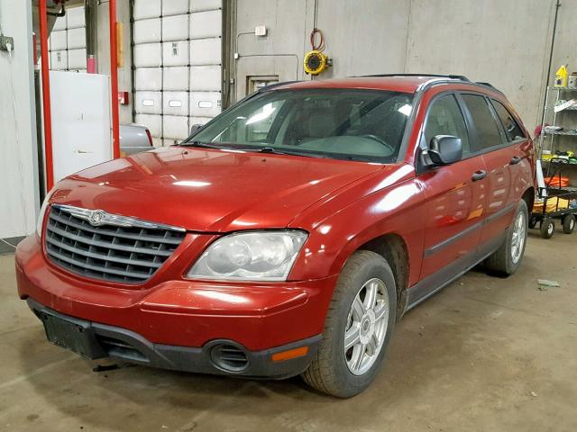2A4GM48456R679399 - 2006 CHRYSLER PACIFICA RED photo 2