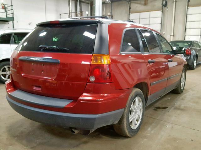 2A4GM48456R679399 - 2006 CHRYSLER PACIFICA RED photo 4