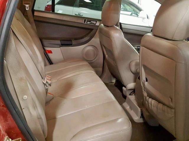 2A4GM48456R679399 - 2006 CHRYSLER PACIFICA RED photo 6