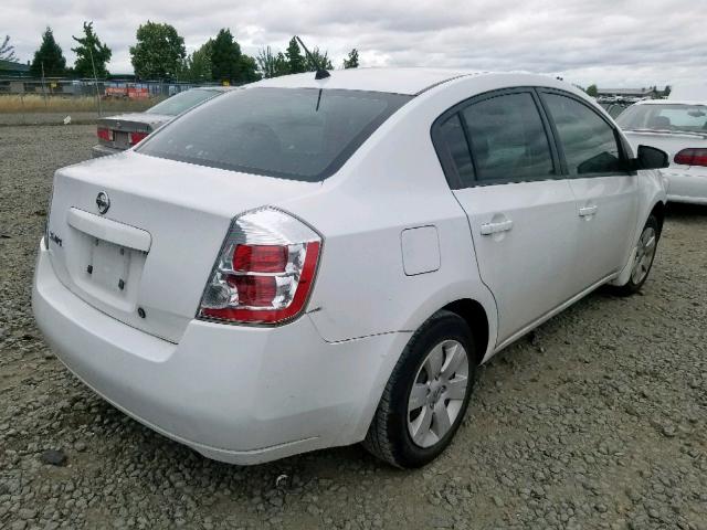 3N1AB61E18L687583 - 2008 NISSAN SENTRA 2.0 WHITE photo 4