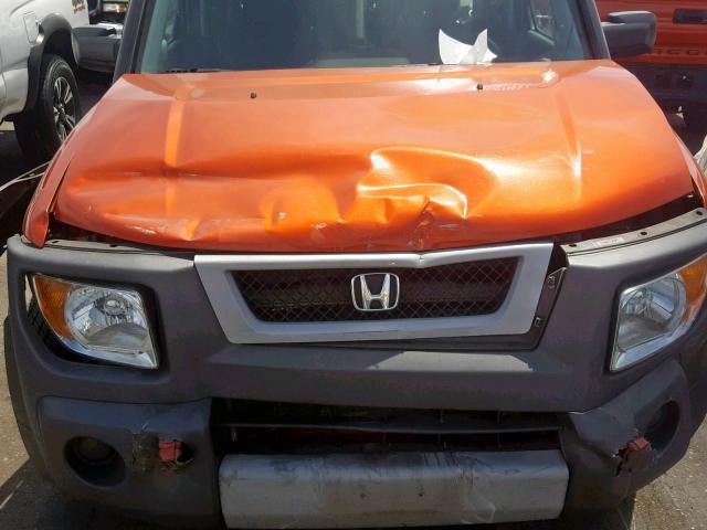 5J6YH28635L018587 - 2005 HONDA ELEMENT EX ORANGE photo 7