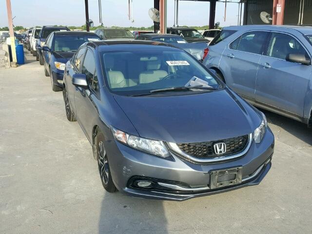 19XFB2F9XDE079471 - 2013 HONDA CIVIC EXL GRAY photo 1