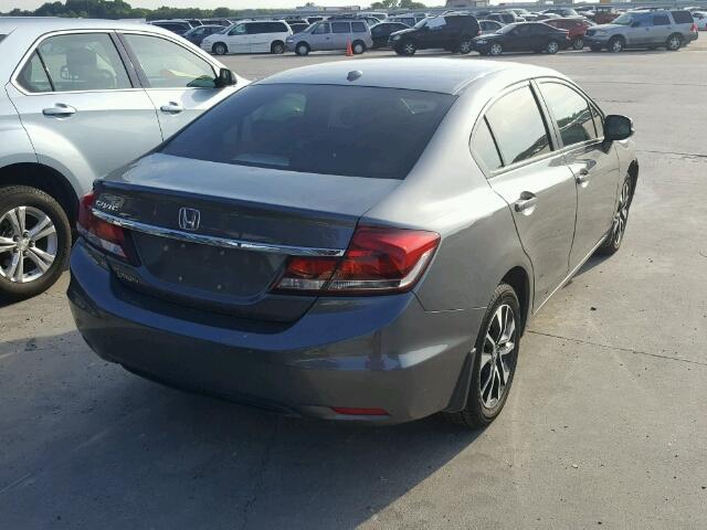 19XFB2F9XDE079471 - 2013 HONDA CIVIC EXL GRAY photo 4