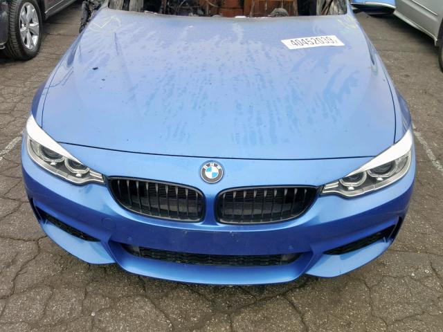 WBA4C9C59GG141426 - 2016 BMW 428 XI BLUE photo 7
