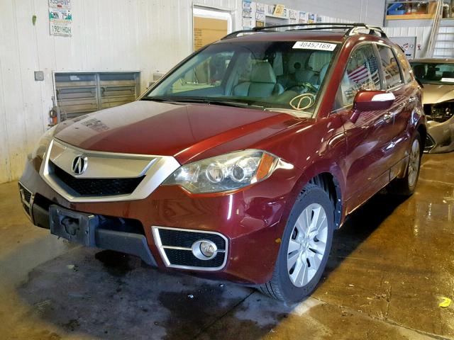 5J8TB1H55BA005822 - 2011 ACURA RDX TECHNO BURGUNDY photo 2