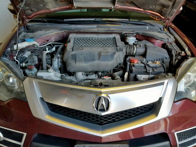 5J8TB1H55BA005822 - 2011 ACURA RDX TECHNO BURGUNDY photo 7