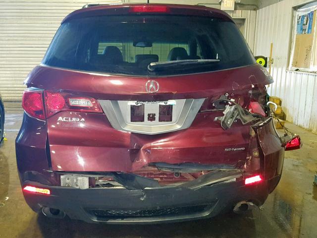 5J8TB1H55BA005822 - 2011 ACURA RDX TECHNO BURGUNDY photo 9