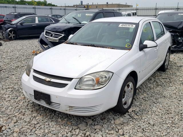 1G1AL58F187249551 - 2008 CHEVROLET COBALT LT WHITE photo 2