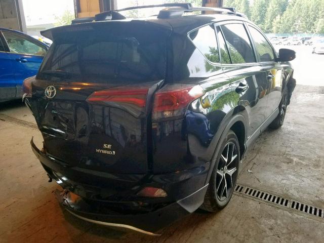 JTMJJREV8JD255967 - 2018 TOYOTA RAV4 HV SE BLACK photo 4