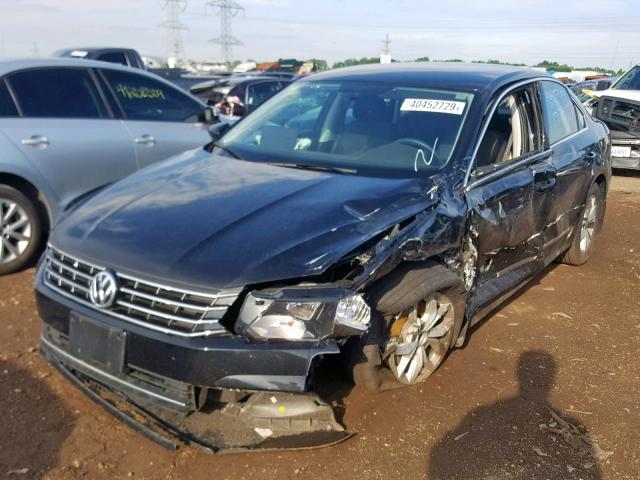 1VWAT7A38GC031533 - 2016 VOLKSWAGEN PASSAT S BLACK photo 2