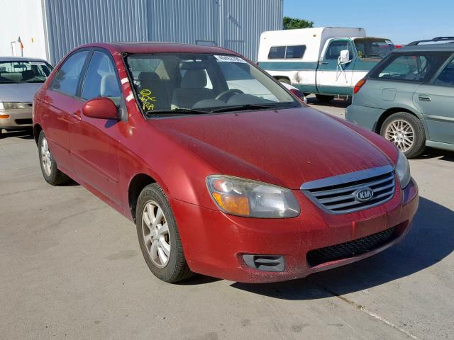 KNAFE222795595481 - 2009 KIA SPECTRA EX RED photo 1