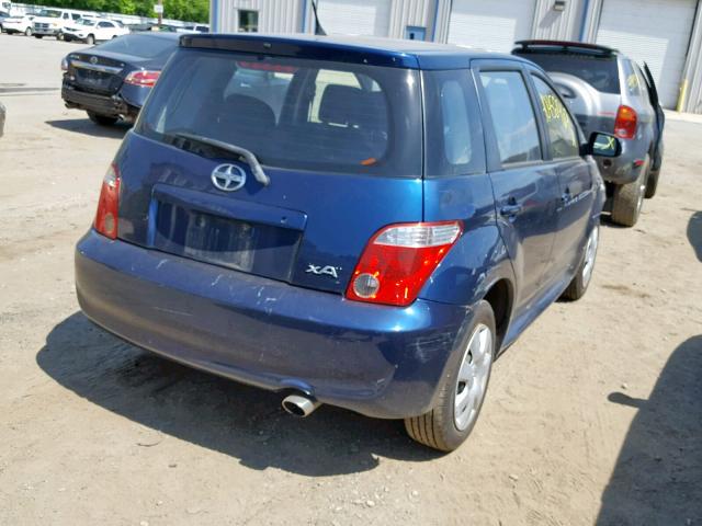 JTKKT624X60139699 - 2006 TOYOTA SCION XA BLUE photo 4