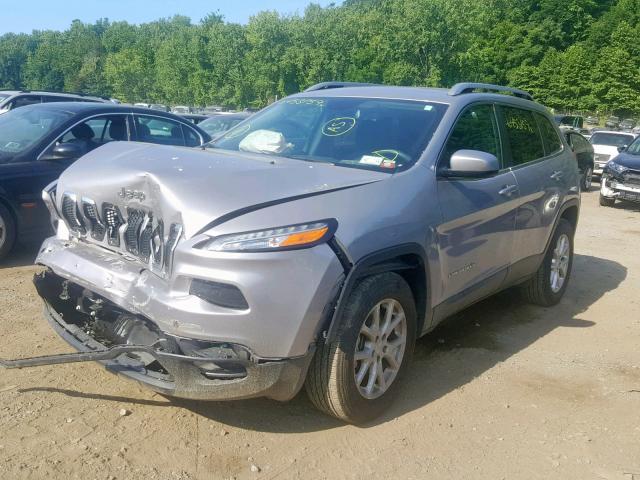 1C4PJMCX2JD576646 - 2018 JEEP CHEROKEE L SILVER photo 2