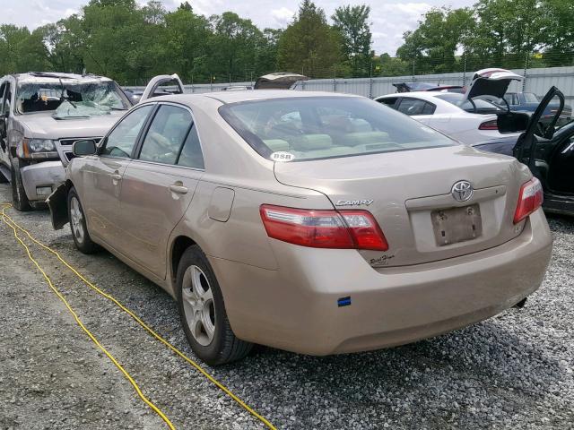 4T1BE46K67U011805 - 2007 TOYOTA CAMRY NEW GOLD photo 3