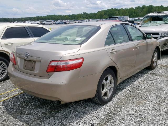 4T1BE46K67U011805 - 2007 TOYOTA CAMRY NEW GOLD photo 4