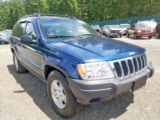 1J4GX48SX3C537205 - 2003 JEEP GRAND CHER BLUE photo 1