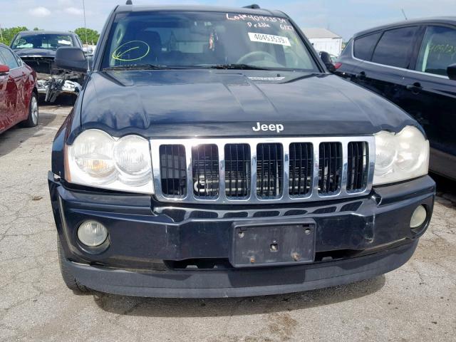 1J4HR48N55C629933 - 2005 JEEP GRAND CHER BLACK photo 9