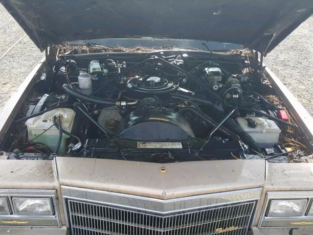 1G6DW6981F9735234 - 1985 CADILLAC FLEETWOOD TAN photo 7