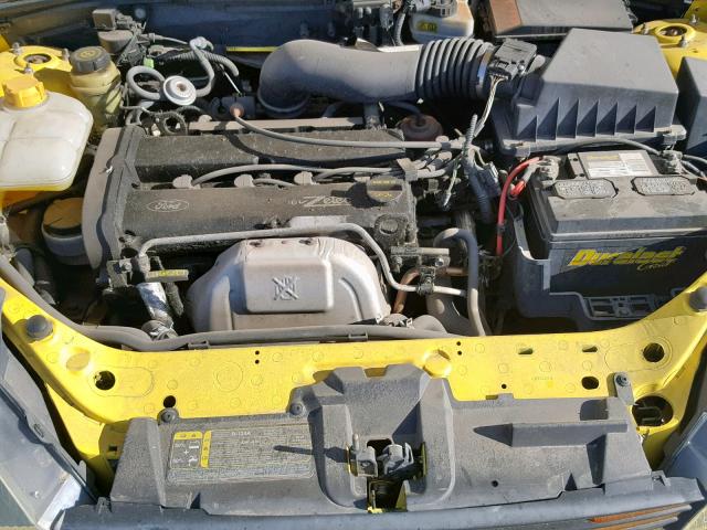 3FAFP31394R124487 - 2004 FORD FOCUS ZX3 YELLOW photo 7