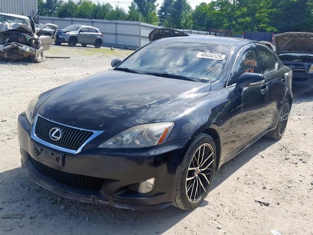 JTHCK262995035162 - 2009 LEXUS IS 250 BLACK photo 2