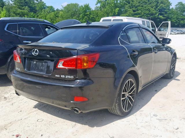 JTHCK262995035162 - 2009 LEXUS IS 250 BLACK photo 4