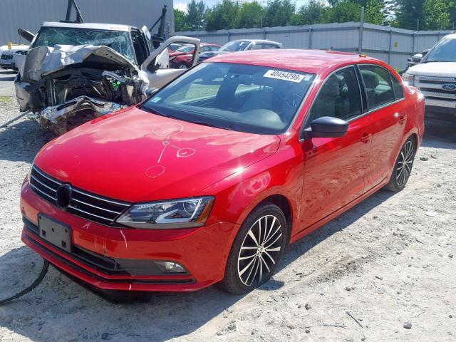 3VWB17AJ8GM215961 - 2016 VOLKSWAGEN JETTA SPOR RED photo 2