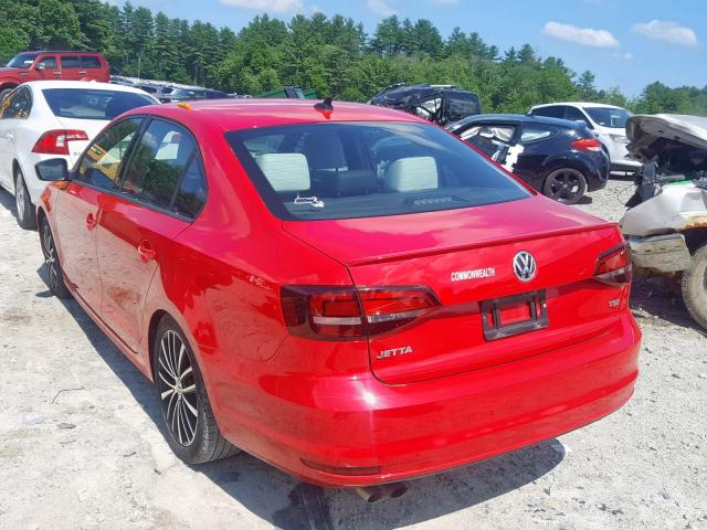 3VWB17AJ8GM215961 - 2016 VOLKSWAGEN JETTA SPOR RED photo 3