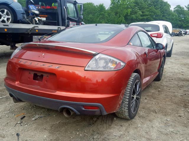 4A31K5DFXBE015473 - 2011 MITSUBISHI ECLIPSE GS RED photo 4