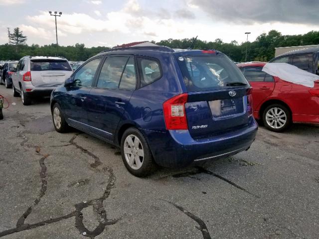 KNAFG526477112481 - 2007 KIA RONDO LX BLUE photo 3