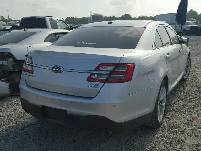 1FAHP2E88DG210437 - 2013 FORD TAURUS SEL SILVER photo 4