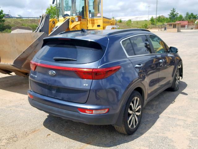 KNDPN3AC5J7309496 - 2018 KIA SPORTAGE E BLUE photo 4