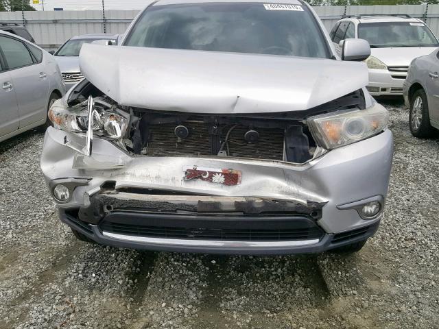 5TDBK3EH0DS216114 - 2013 TOYOTA HIGHLANDER SILVER photo 7